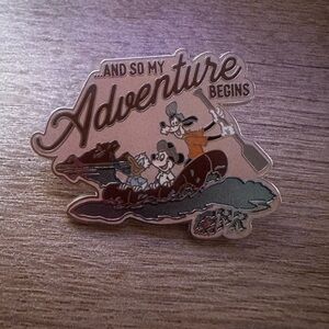 Disney Adventure Begins Brooch - Silver and Brown